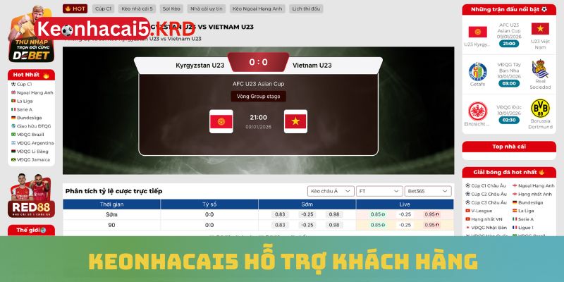 Keonhacai5 hỗ trợ khách hàng