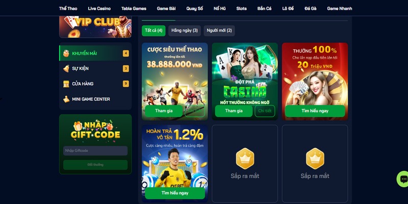 Ưu đãi tại nhà cái rõ ràng và giá trị hấp dẫn